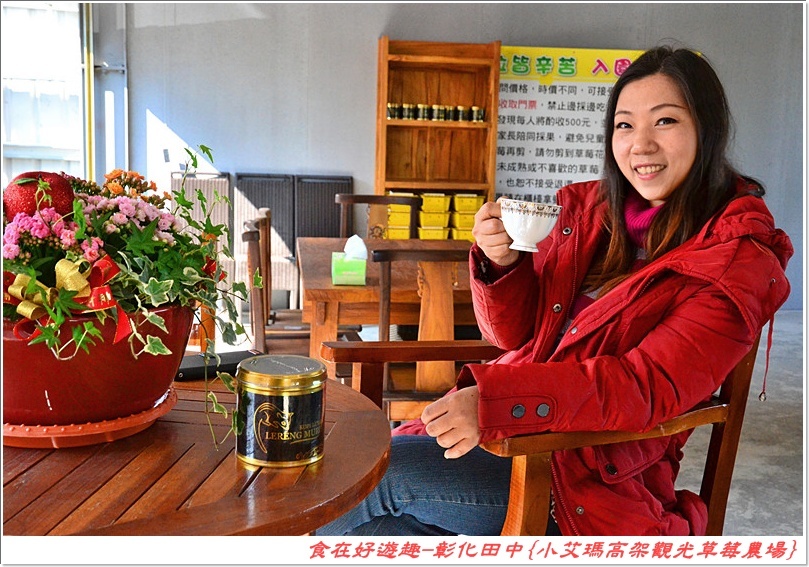 彰化田中的草莓農場推薦 | 小艾瑪高架觀光草莓農場，不但可以優雅的站著採草莓，更有峇里島風的裝潢佈置讓人盡情美拍！