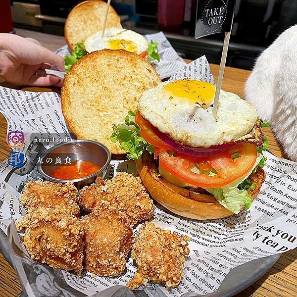 TakeOut Burger&Cafe|貓貓環繞美式漢堡推薦 @neru.foodie / 丸の良食