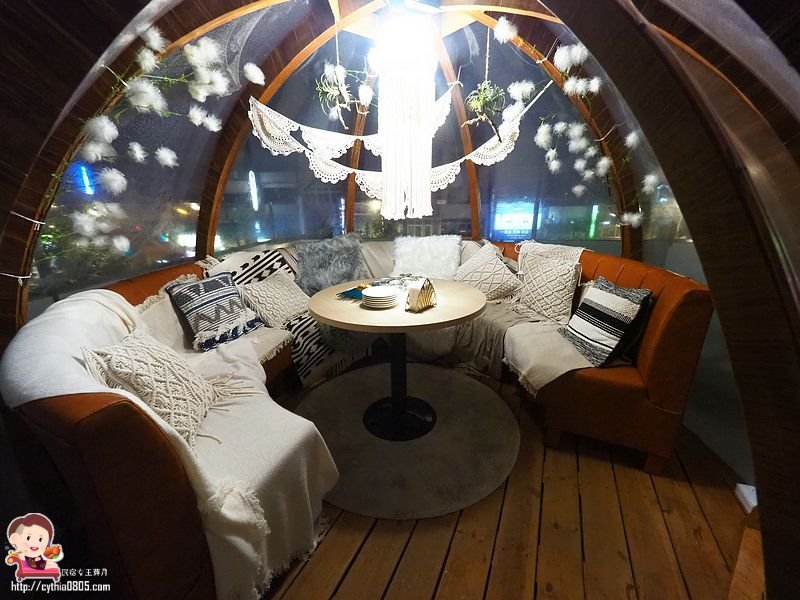 桃園中壢美食-blossom forest 食甸森蒔-中壢絕美玻璃球包廂，泡泡屋好浪漫 @民宿女王芽月-美食.旅遊.全台趴趴走