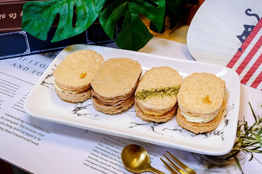 低調隱密法式甜點店,達克瓦茲專賣O.S.手作烘焙,一周只開三天,最新花茶達克瓦茲,融入花香茶韻~