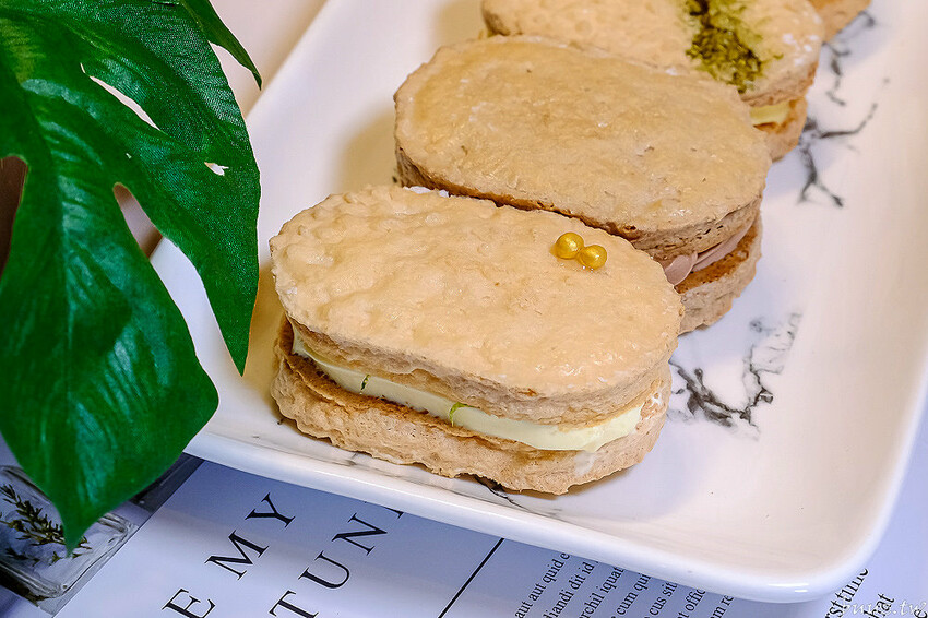 低調隱密法式甜點店,達克瓦茲專賣O.S.手作烘焙,一周只開三天,最新花茶達克瓦茲,融入花香茶韻~