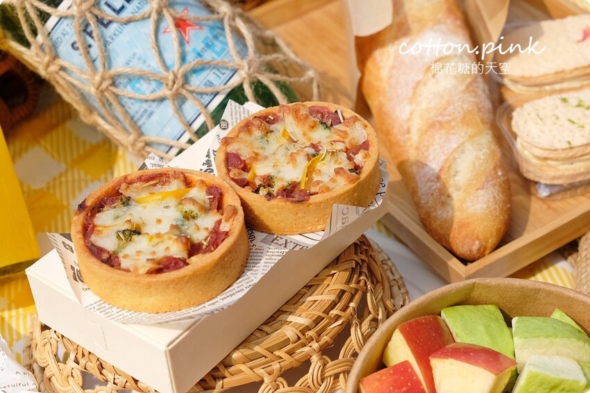 台中野餐外帶免自備提案～開胃菜到甜點完整野餐食物組合就在O.S.義式冰淇淋手作烘焙 - 棉花糖的天空