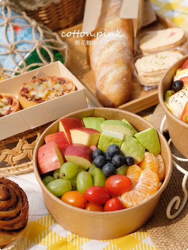 台中野餐外帶免自備提案～開胃菜到甜點完整野餐食物組合就在O.S.義式冰淇淋手作烘焙 - 棉花糖的天空