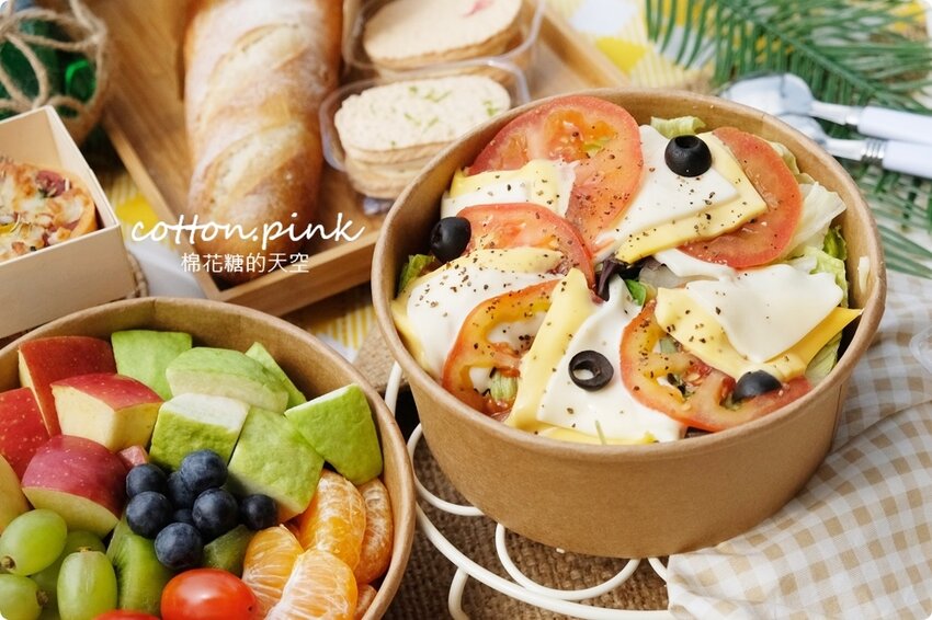 台中野餐外帶免自備提案～開胃菜到甜點完整野餐食物組合就在O.S.義式冰淇淋手作烘焙 - 棉花糖的天空