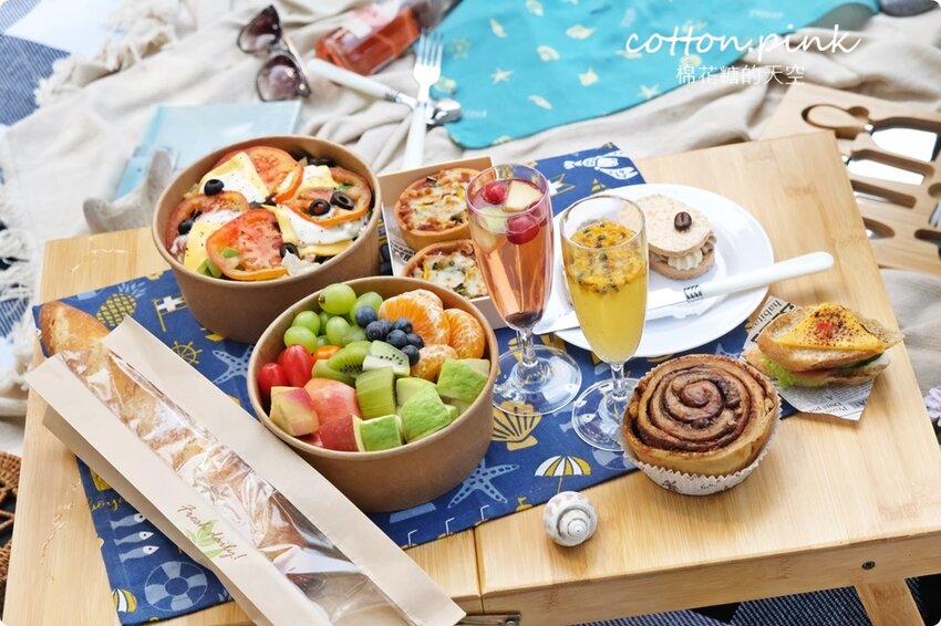 台中野餐外帶免自備提案～開胃菜到甜點完整野餐食物組合就在O.S.義式冰淇淋手作烘焙 - 棉花糖的天空