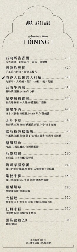 AKA Artland 亞典書店 X魔王 隱藏在地下室的藝廊餐廳 台北餐酒館推薦！