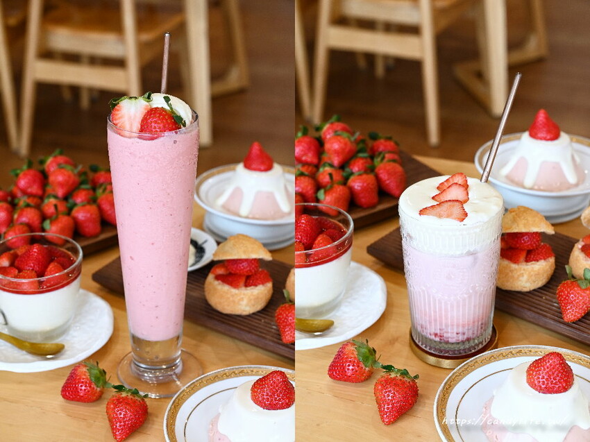 嵐山熟成牛かつ專売｜被甜點耽誤的人氣炸牛排店，絕美草莓甜點限時回歸，錯過再等一年 - 糖糖's 享食生活