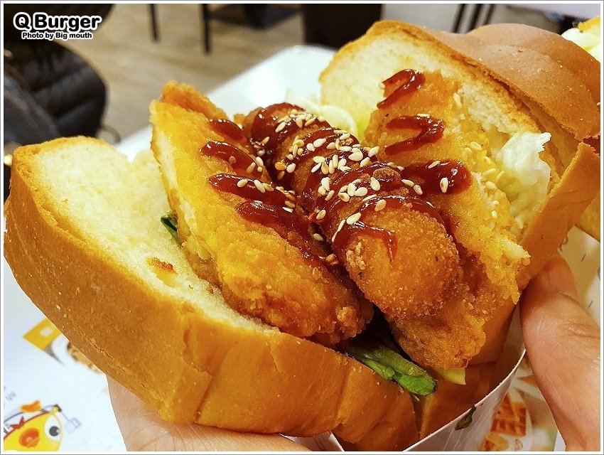 【桃園早午餐】Q Burger.美味韓式吐司,首爾起士歐姆蛋、春川乳酪辣雞!