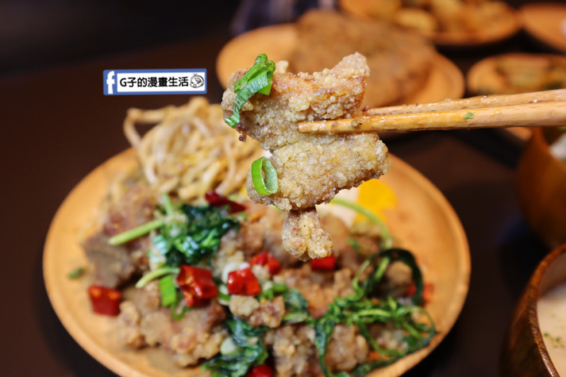 開小伙宵夜炸雞鐵板麵 鹹酥雞套餐 蒜頭 九層塔