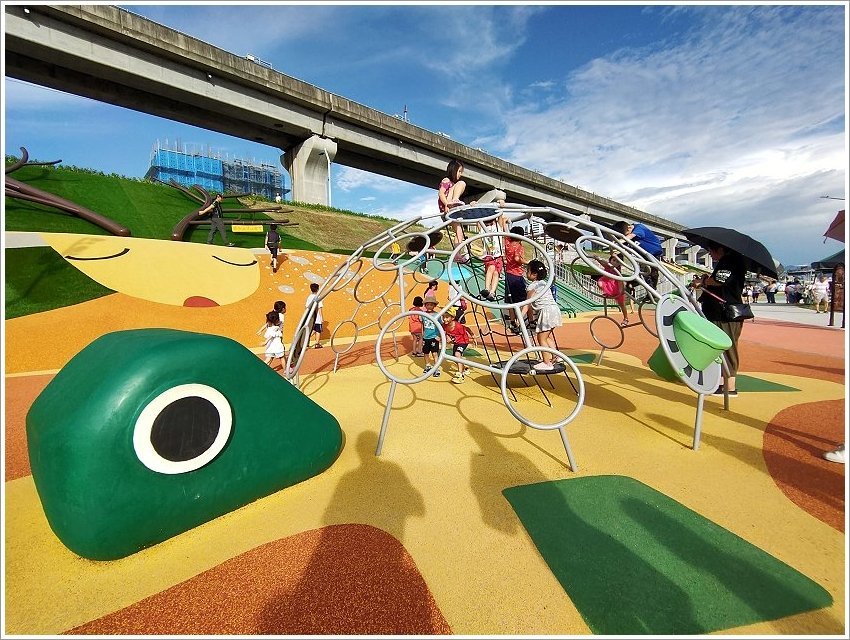 【新北大都會公園】熊猴森樂園．交通、停車資訊、設施攻略!
