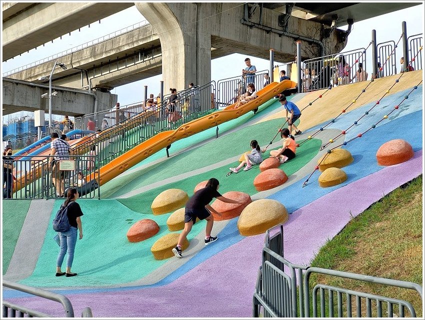 【新北大都會公園】熊猴森樂園．交通、停車資訊、設施攻略!