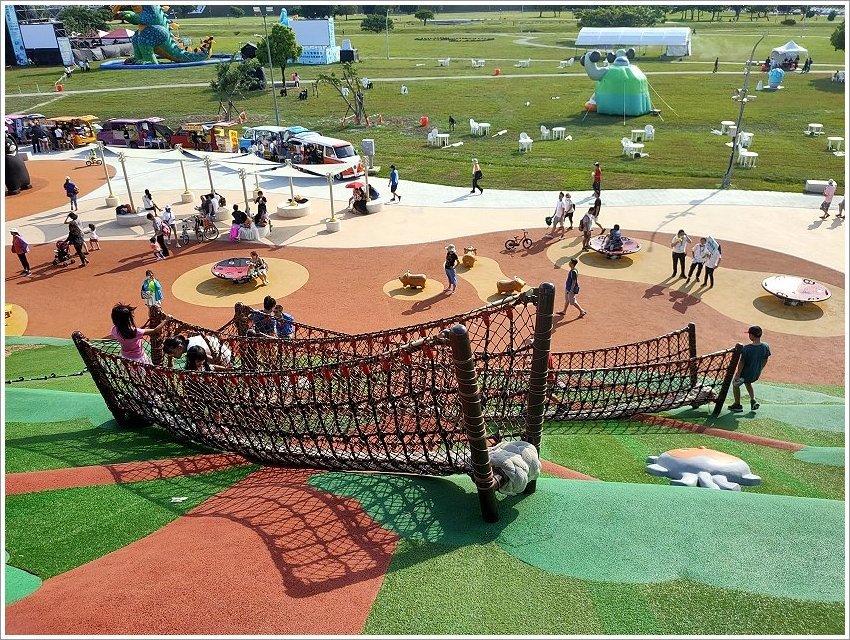 【新北大都會公園】熊猴森樂園．交通、停車資訊、設施攻略!