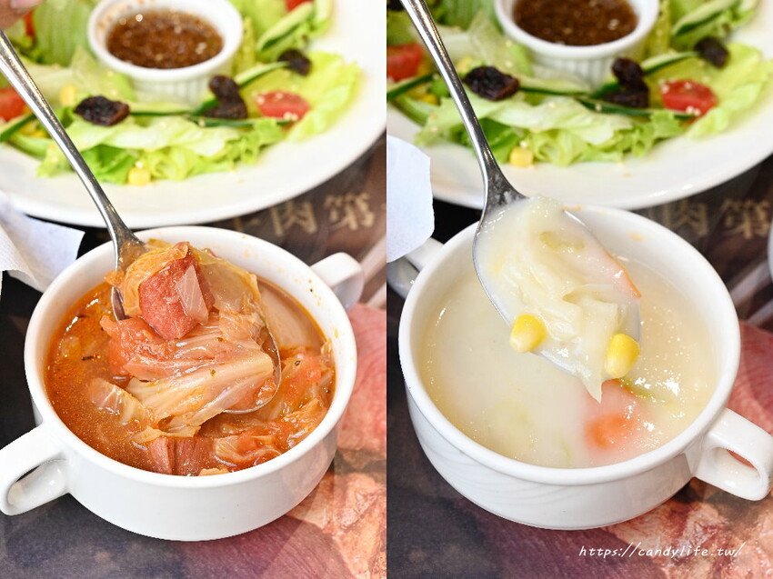 瀧厚炙燒熟成牛排｜台中英倫風熟成牛排館，高CP值，還有料滿滿的羅宋湯讓你免費喝到飽～