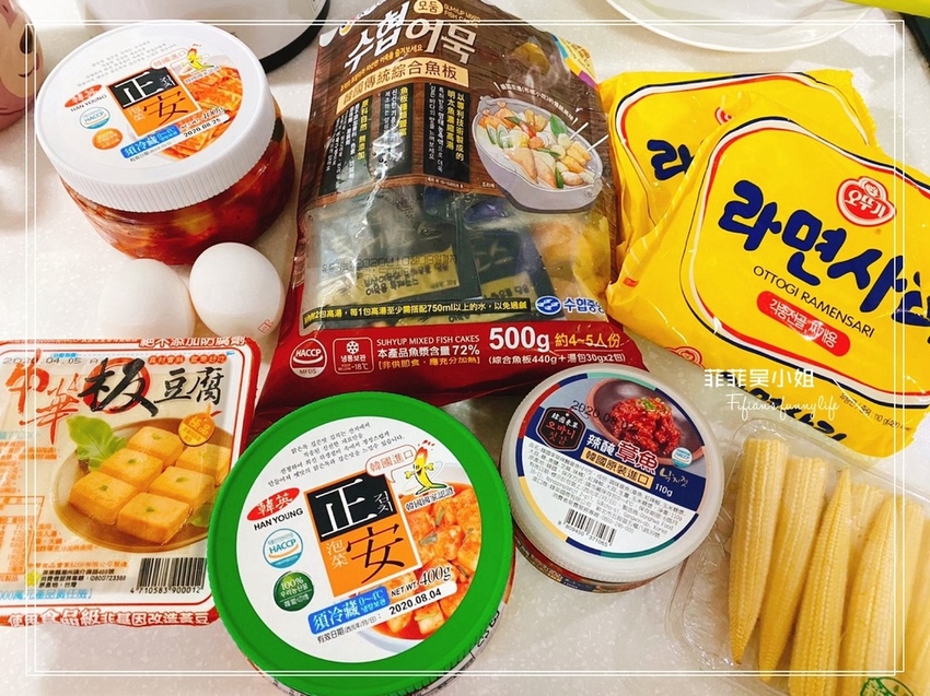 韓國食品分享 正安泡菜系列 辣醃小章魚 魚板 辣炒年糕