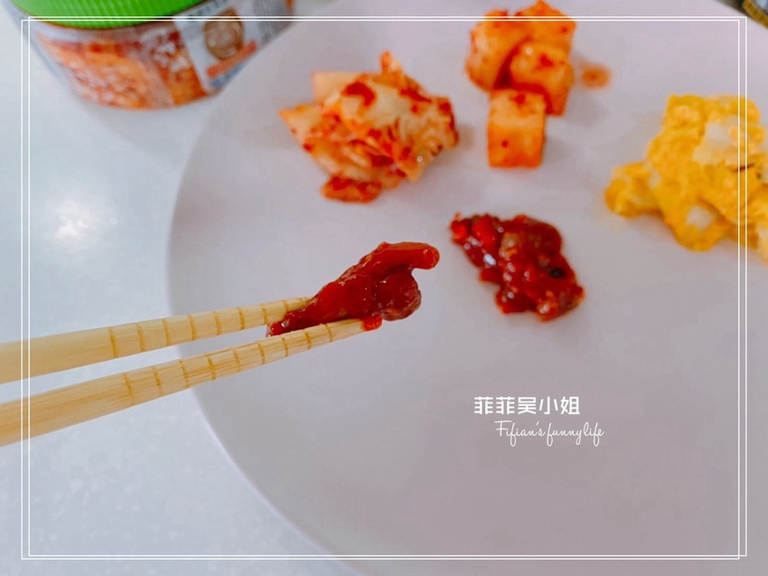 韓國食品分享 正安泡菜系列 辣醃小章魚 魚板 辣炒年糕
