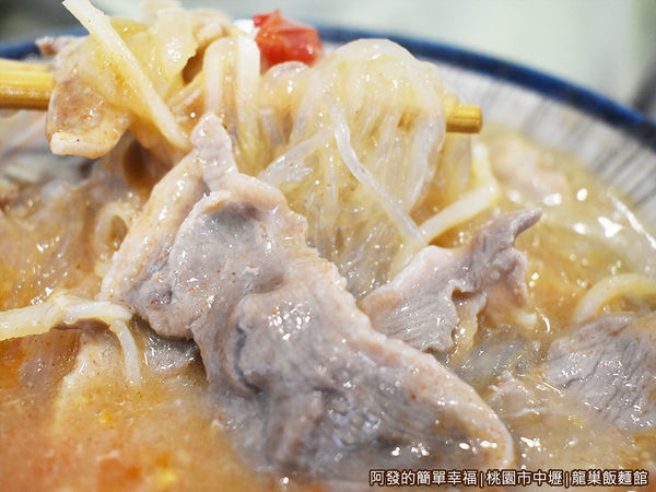 龍巢飯麵館15-鴨肉羹冬粉-特寫.JPG