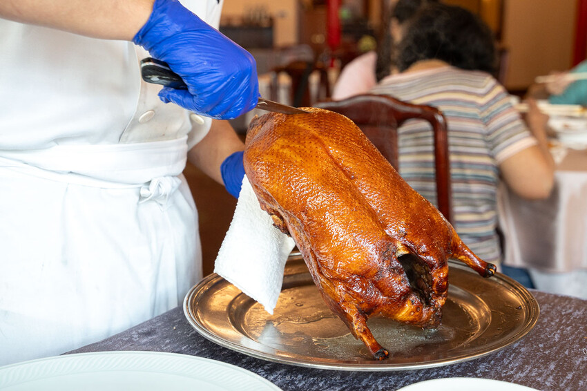 台北福華大飯店江南村｜一鴨三吃不稀奇，新推出掛爐櫻桃鴨一鴨六吃才是真功夫！父親節就訂這，烤鴨控不能錯