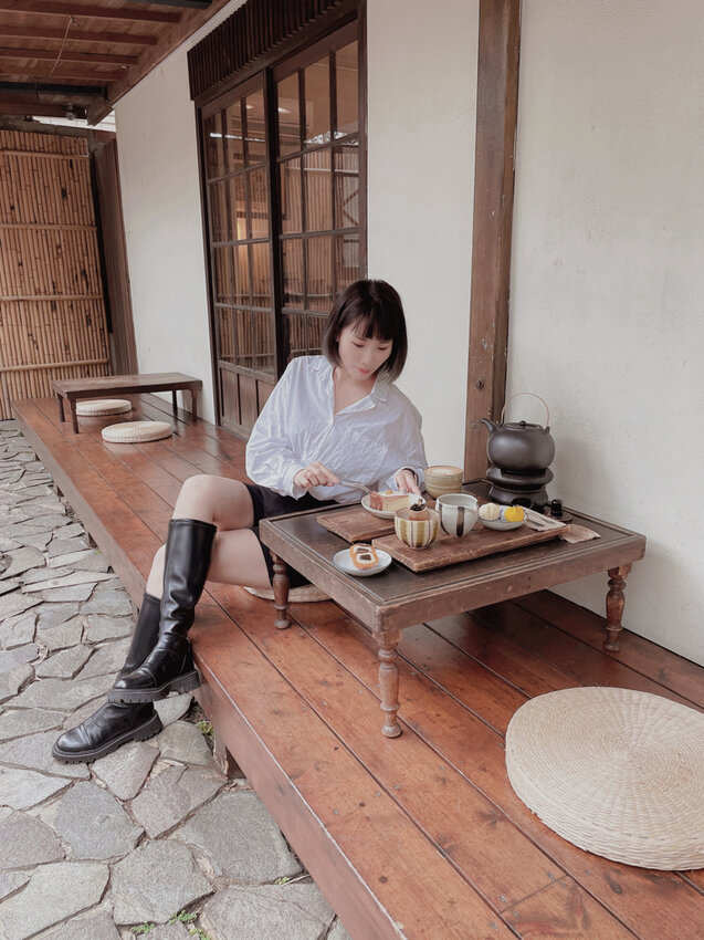 珍珠菓子喫茶屋 ▏碧湖公園旁日式風情的茶屋 完全一秒到日本。一壺茶、和菓子、日式咖哩 一解我對日本的懷念。內湖咖哩/內湖抹茶