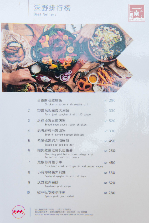 【台南美食】比臉大的海鮮燉飯讓你吃飽飽｜義式結合台式餐酒館料理｜經典台啤燉雞｜度小月海鮮義大利麵｜紹興雞翅｜生日訂位還送壽星禮~~沃野18 - 南人幫