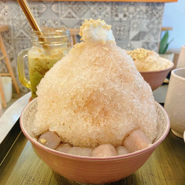 台北 中山 咖啡廳 冰 The Wrice來時 黑糖珍珠 刨冰01.JPG