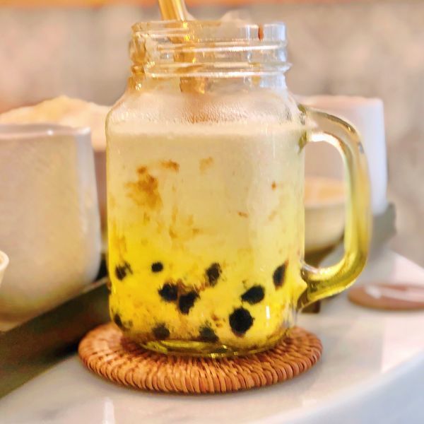 台北 中山 咖啡廳 冰 The Wrice來時 黑糖珍珠 鮮奶.JPG