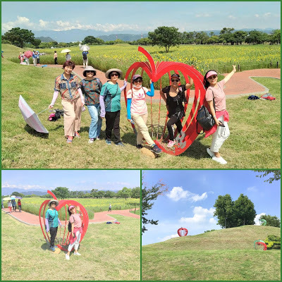 中壢社大周四趴趴走[后里花田綠廊]曬到快冒煙啦!!