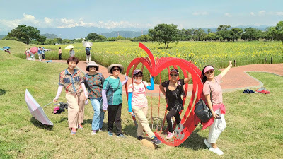 中壢社大周四趴趴走[后里花田綠廊]曬到快冒煙啦!!