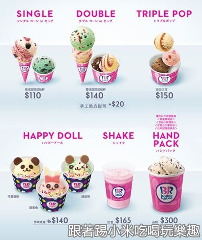 31冰淇淋巨城店。來自美國加州的網美色彩繽紛的冰淇淋專賣店!