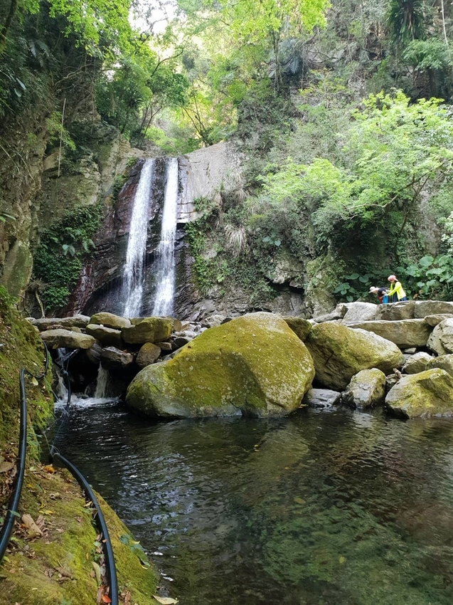 【新竹.尖石鄉】老鷹溪親子親水步道。平緩好走30分鐘可抵ˋ達瀑布。享受森林芬多精的洗禮