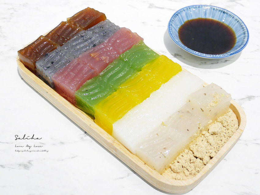 台北車站好吃銅板價美食甜點小吃覓糖黑糖粉粿伴手禮冰品七彩粉粿