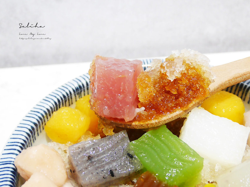 台北ig打卡冰品剉冰夢幻七彩甜點甜品推薦覓糖黑糖粉粿北車附近開封街美食