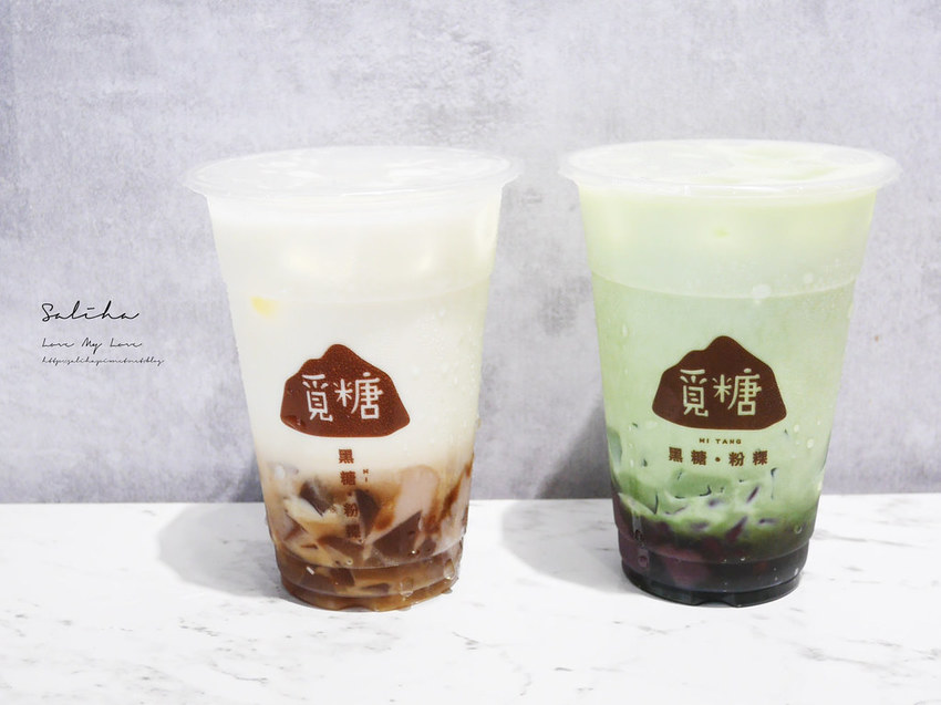 台北車站開封街中正區覓糖黑糖粉粿 好喝鮮奶飲品飲料芋頭控抹茶控 (1)