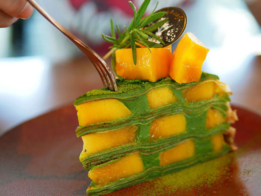 Tjuku cafe 啾咕咖啡_抹茶芒果千層_120933.JPG