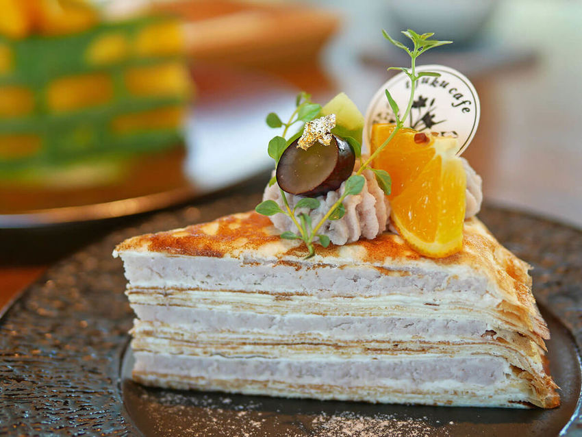 Tjuku cafe 啾咕咖啡_芋頭千層_120319.JPG