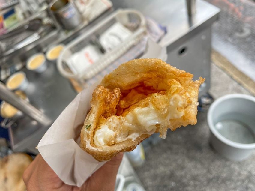 中和南勢角興南夜市口 炸蛋蔥油餅 焦糖烤布蕾11.jpg