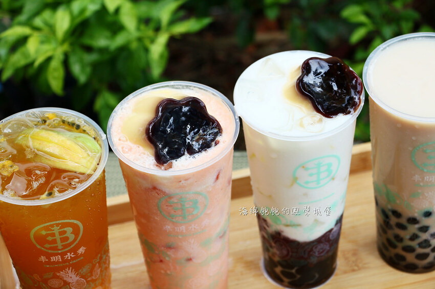 丰明水秀|台北芝山飲料推薦,布丁煉乳木瓜牛奶、滿滿水果茶、性感姨母鳳梨冰茶,菜單價位(捷運芝山站)