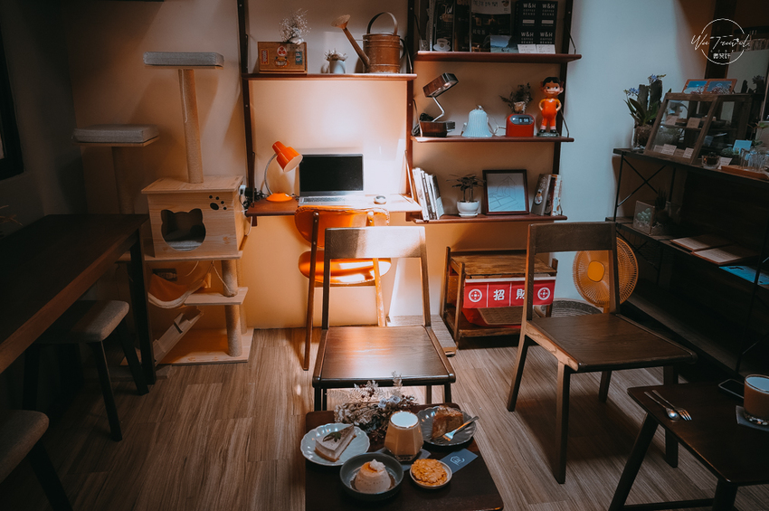 松江南京站隱弄宅咖啡店,隱藏巷弄內120年百年老屋咖啡廳裡延續愛貓的故事,踏尋小島甜點