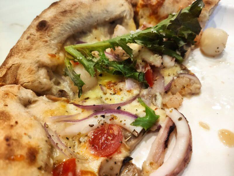 黑火山披薩 干貝海鮮比薩