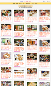 海綿飽飽的鳳梨城堡的美食牆