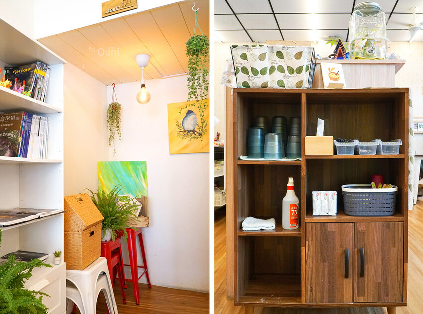 阿飛Brunch│台中早午餐推薦。繽紛觀葉植物躍然牆上，綠意相伴享受美食慢慢吃