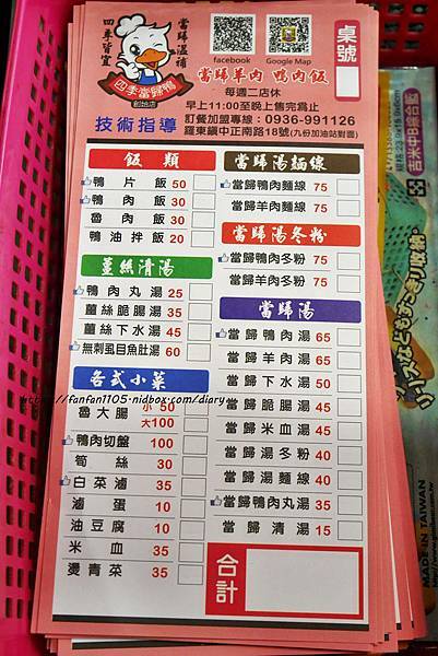 【宜蘭美食】四季當歸鴨-創始店 #當歸湯 #鴨肉飯 #鴨肉切盤 #羅東美食 平價高CP值的美味 (15).JPG