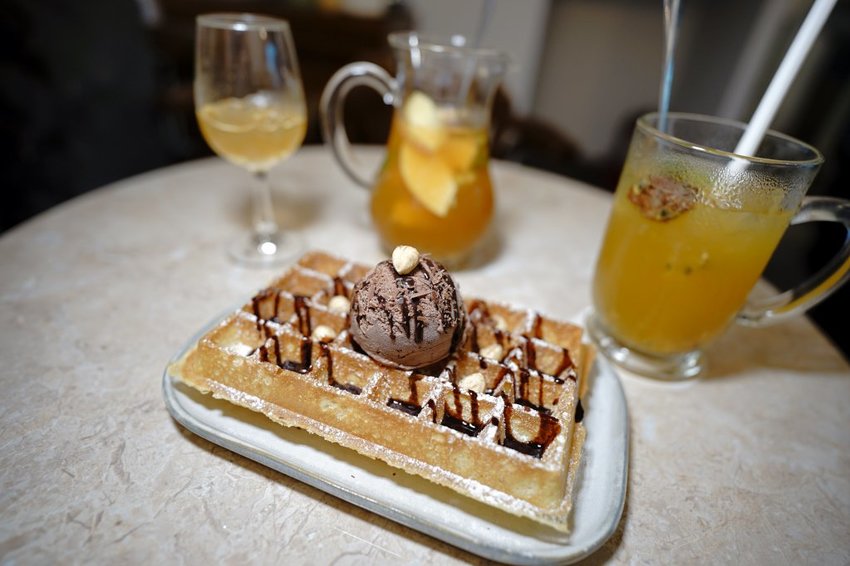 美食|新北中和 惟惟咖啡室 水果茶、鬆餅 永安市場站咖啡廳推薦! - 奇奇一起玩樂趣