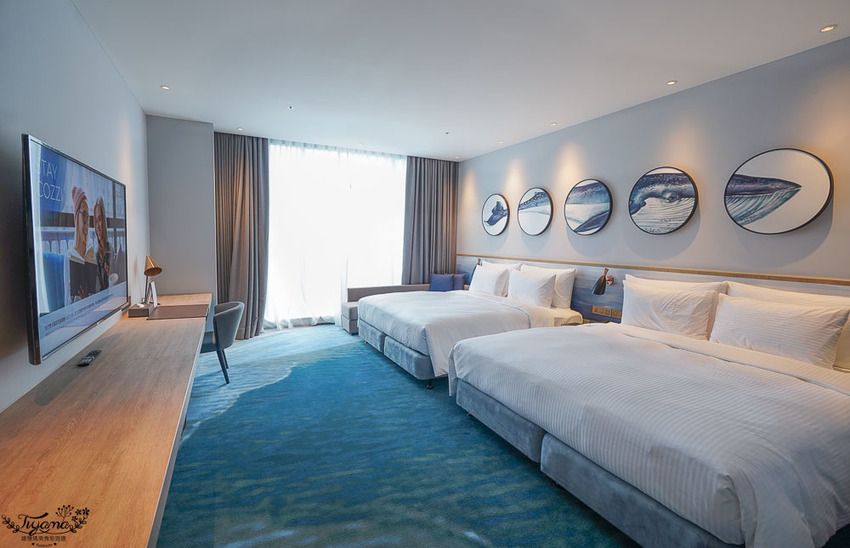 桃園新開幕飯店》COZZI Blu 和逸飯店桃園館,海洋元素客房,鄰近Xpark、outlet購物商城、新光影城 @緹雅瑪 美食旅遊趣