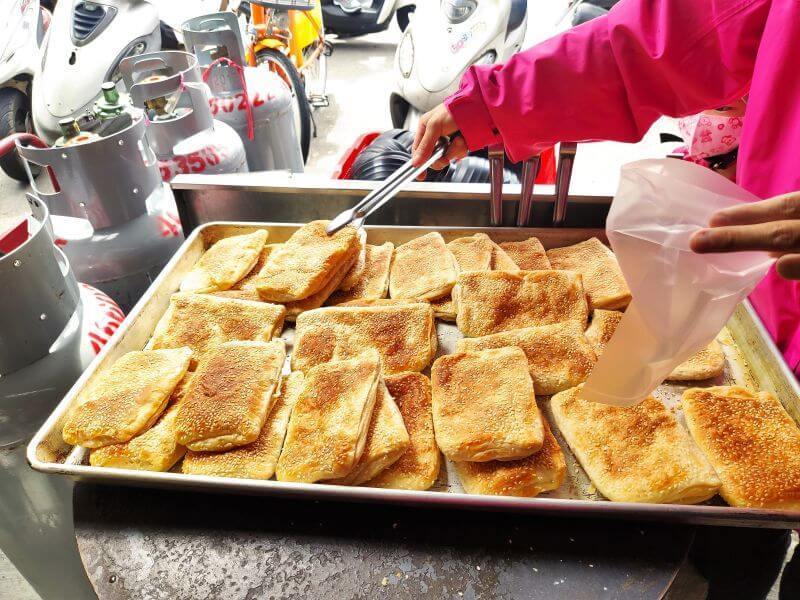 六一一豆漿店 燒餅