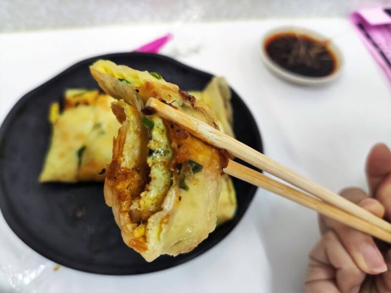 六一一豆漿店 雙蛋蛋餅