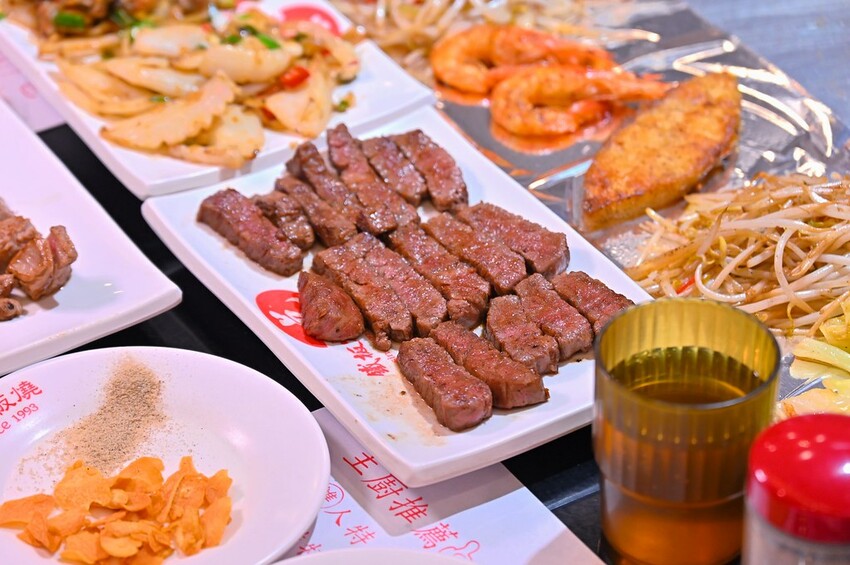 台中市東區台中30年精緻又平價台中鐵板燒老字號 獨享海陸特餐整桌超豐盛/邑鐵板燒