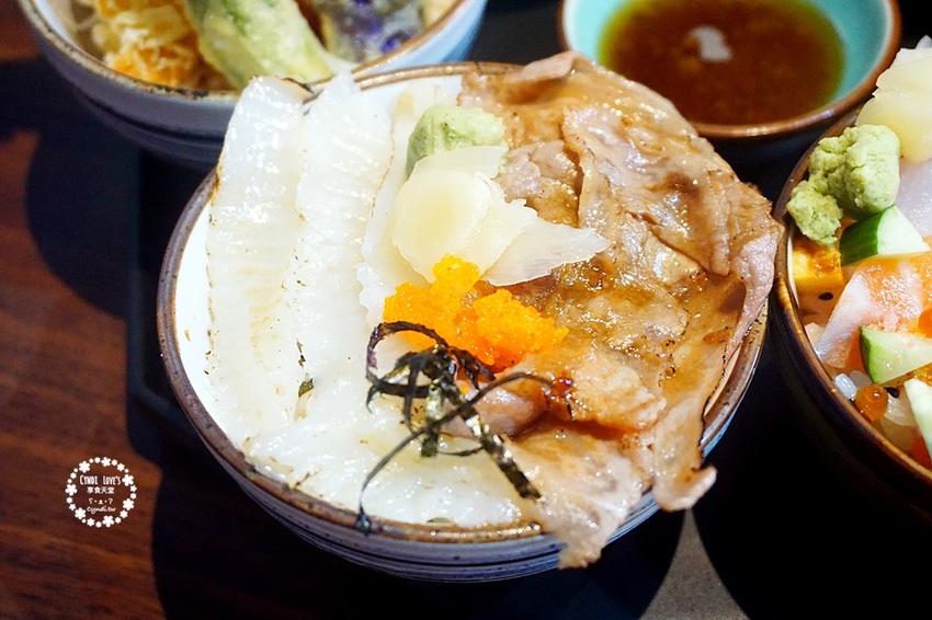 敘敘食光，台中北區中國醫美食，迷你丼超可愛，6種口味生食/熟食丼飯一次滿足 - Cyndi loves享食天堂