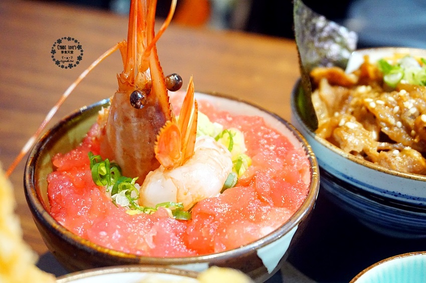 敘敘食光，台中北區中國醫美食，迷你丼超可愛，6種口味生食/熟食丼飯一次滿足 - Cyndi loves享食天堂