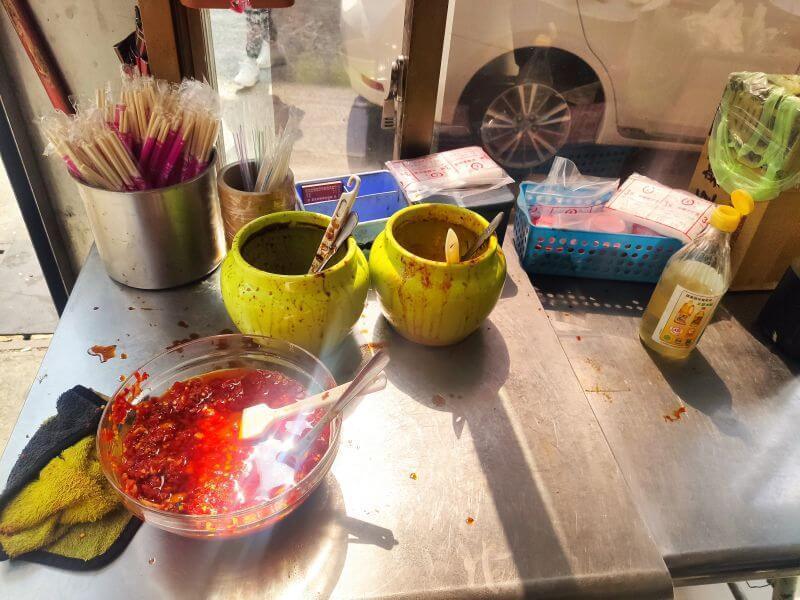 彭記小籠包 醬料區