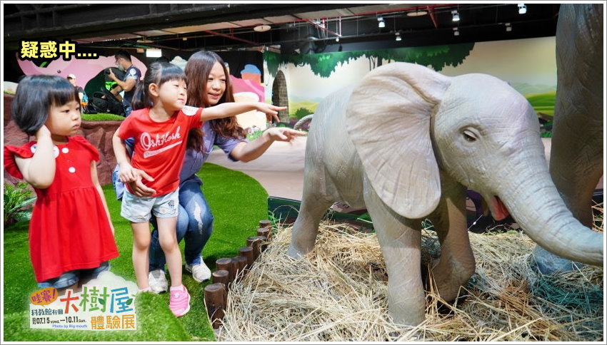 【台北士林】哇賽!科教館有個大樹屋~體驗展．毛毛蟲嘟嘟車、甲蟲坐騎、長頸鹿氣墊設施等超好玩!